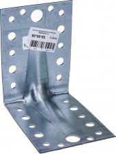 Перфорированный крепеж Накрепко Крепежный усиленный уголок Крепежный уголок усиленный 90х90х65х2 мм 12204