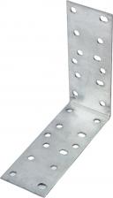 Перфорированный крепеж РемоКолор Равносторонний крепежный уголок Крепежный равносторонний уголок KUR 2 мм, 100x100x40 мм 710-2104