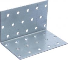 Перфорированный крепеж Стройметиз Крепежный уголок равносторонний KUR 100x100x100 цинк этикетка 00000064463 4610239