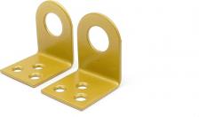 Перфорированный крепеж Трибатрон Проушина малая гнутая 30x70 золотой металлик