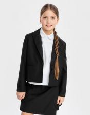 Пиджак для девочки Button Blue Пиджак детский 224BBGS48010800, черный, 128