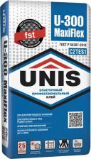 Плиточный клей Unis Клей U-300 MaxiFlex суперэластичный плиточный 25 кг