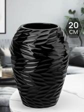 Подарочная посуда Elan gallery Ваза 15х15х20 см 225 л Листья Ивы черная