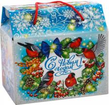 Подарочный набор сладостей Под'Ари Подарок сладкий сумочка снегири 800 г