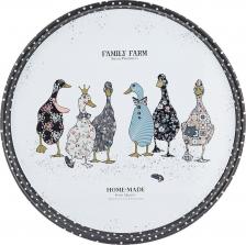 Поднос Agness Поднос сервировочный Family farm 33*2,1 см
