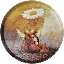 Поднос Gala Поднос "Ангел надежды и веры" Арт.PD056 / Поднос декоративный / Поднос кухонный / Поднос круглый