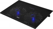 Подставка для ноутбуков Digma Подставка для ноутбука D-NCP170-2H, 17", 390х270х25 мм, 2хUSB, вентиляторы 2 х 160 мм, 700г, черный