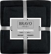 Полотенце Bravo Набор полотенец 30x60/70x130 см цвет черный