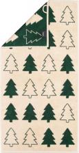 Полотенце Cawo Полотенце махровое Fir Trees 30x50см, цвет зеленый