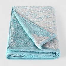 Полотенце Cleanelly Полотенце Autumn Forest голубое с белым 70х130 см