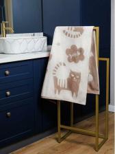 Полотенце Guten Morgen Полотенце махровое, 1 шт. 30х50, Кэт Лав, цвет: Бежевый, хлопок 100%, 450 г/м2