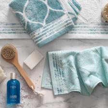 Полотенце Togas Набор полотенец Кайлан цвет: белый бирюзовый