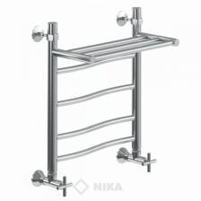 Полотенцесушитель Ника Wave ЛВ (Г) ВП водяной 50x46 с полкой