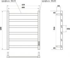 Полотенцесушитель Point PN18846B