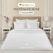 Постельная принадлежность Arya Постельное белье 2 спальное Евро 200x220 Vip страйп сатин 8680943231161