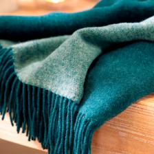 Постельная принадлежность Biederlack Плед 1,5-спальный Teal-Green