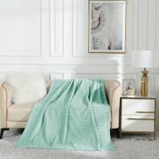 Постельная принадлежность Cleo Плед Orrizonte велсофт двуспальный 180х200 и пушистый с стиле лофт