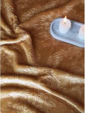 Постельная принадлежность Cleo Плед Парма велсофт 180x200 см голубой