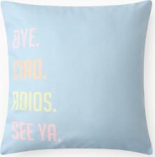 Постельная принадлежность Этель Чехол на подушку Hi, bye, 40х40 см, 100% полиэстер, велюр 10440213