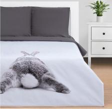 Постельная принадлежность Этель Постельное бельё 1.5 сп "Кролик" 143х215 см, 150х214 см, 70х70 см - 2 шт, бязь