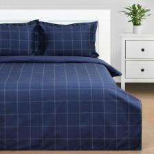 Постельная принадлежность Этель Постельное бельё 2 спальное Cage dark blue, 175х215 см, 200х215 см, 50х70 см-2 шт