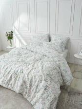 Постельная принадлежность Guten Morgen Постельное белье 2 спальный комплект с Евро простыней, Бязь, Gardenia, наволочки 50х70, 100% хлопок IKEA