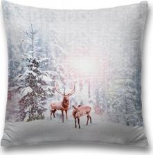 Постельная принадлежность JoyArty Наволочка декоративная "Олени в снегу" на молнии, 45x45 см
