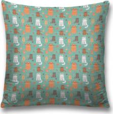 Постельная принадлежность JoyArty Наволочка декоративная "Забавные коты" на молнии, 45x45 см