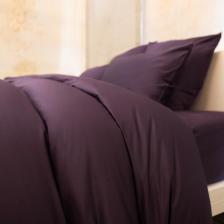 Постельная принадлежность Mollen Простыня на резинке Total Look в ежевично-черном 200х200см