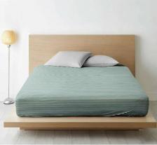 Постельная принадлежность Ночь Нежна Простыня на резинке 160х200х20 Urban Family Шторм полоса, перкаль