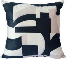 Постельная принадлежность Seasons Подушка Абстракция 45x45 см цвет бежево-черный