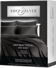 Постельная принадлежность Soft Silver Антибактериальная простыня Antibacterial Bedsheet King Size, 260х270 см. Цвет: "Икра", коллекция Diamond