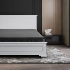 Постельная принадлежность Soft Silver Простыня на резинке Серый космос, 160х200 1 шт