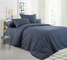 Постельная принадлежность Текс-Дизайн Постельное бельё "Королевское искушение - Эко" из перкаля; Графитовый камень размер Евро