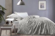 Постельная принадлежность Tivolyo Home Постельное белье из сатина Capri серо-бежевый Tivolyo, Евро