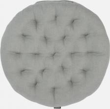 Постельная принадлежность Tkano Подушка на стул круглая из стираного льна серого цвета из коллекции Essential, 40х40x4 см, TK22-CP0006