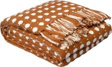 Постельная принадлежность Tkano Покрывало Essential Polka dots хлопок 180х250 см коричневое