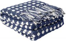Постельная принадлежность Tkano Покрывало Essential Polka dots хлопок 180х250 см синее