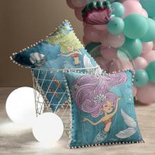 Постельная принадлежность Togas Подушка декоративная Мермани синий 45x45 см