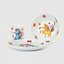 Набор посуды Cmielow Набор детский единорог 3 предмета