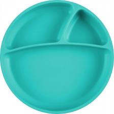 Тарелка Minikoioi Тарелка с присоской для кормления Менажница Portions - Aqua Green 0+ Зеленый