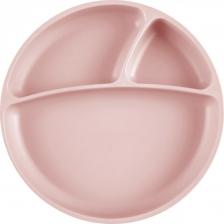 Тарелка Minikoioi Тарелка с присоской для кормления Менажница Portions - Pinky Pink 0+ Розовый