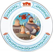 Тарелка ND Play Тарелка Три Богатыря, Дизайн 1, 19, 5 см, стекло