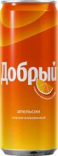 Прохладительный напиток Добрый Газированный напиток апельсин 0,33 л