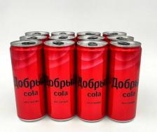 Прохладительный напиток Добрый Напиток газированный Cola без сахара, 330 мл