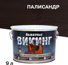 Пропитка Акватекс Антисептик Викинг декоративный для дерева палисандр 9 л