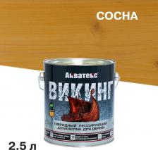 Пропитка Акватекс Антисептик Викинг декоративный для дерева сосна 2,5 л