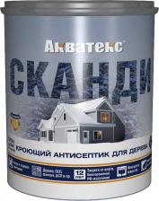 Пропитка Акватекс Кроющий антисептик для дерева Антисептик для дерева Сканди 65100, кроющий, полуматовый, 0,75 л, альпийское утро 272540