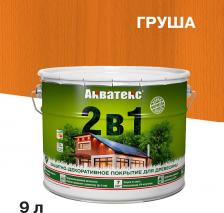 Пропитка Акватекс Защитно-декоративное покрытие для дерева, полуматовое, 9 л, груша 4600505181318