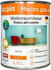 Пропитка Bio-pin Лазурь для стен 2151 Wohnraumlasur weis 4011252215117